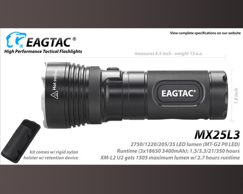 Đèn Pin Eagtac MX25L3